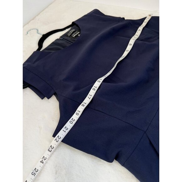 New J Crew Size T18 Tall resume dress Blue MSRP $228 **Defective Zipper** - Picture 8 of 16